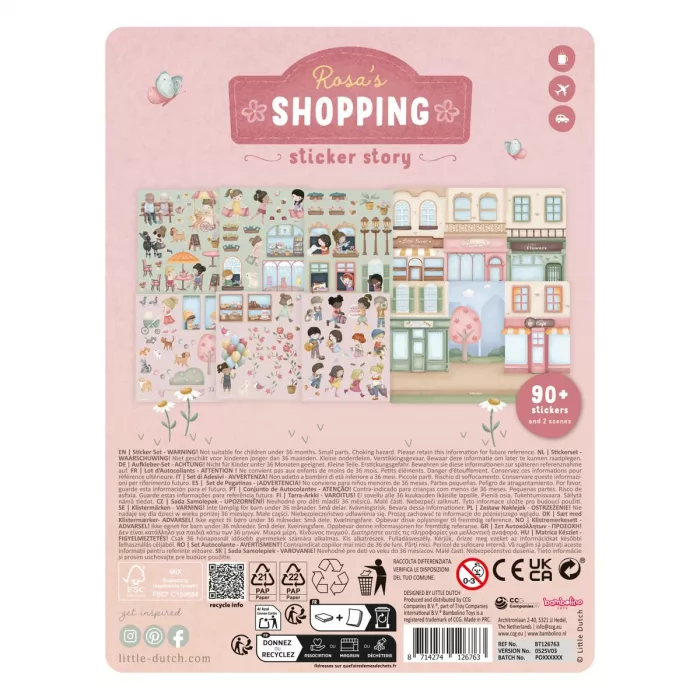 Carte cu activitati pentru copii - ROSA - Little Dutch