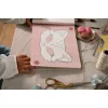 Carte cu masti pentru decupat - stickere si foarfeca incluse - ROSA - Little Dutch