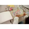 Carte cu masti pentru decupat - stickere si foarfeca incluse - ROSA - Little Dutch