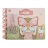 Carte cu masti pentru decupat - stickere si foarfeca incluse - ROSA - Little Dutch