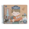 Carte cu activitati pentru decupat - stickere si foarfeca incluse - Jim - Little Dutch