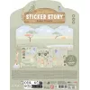 Carte reutilizabilă cu stickere Safari Friends