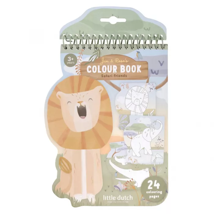 Carte de colorat Jim – Safari Friends