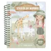 Carte cu autocolante - Rosa - Safari Friends - Little Dutch