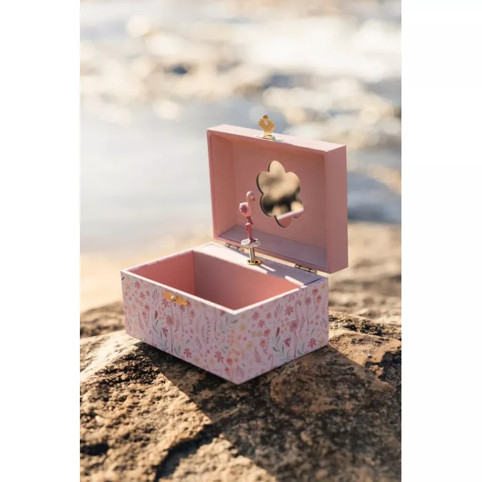 Cutie muzicală pentru bijuterii Flamingo Flowers