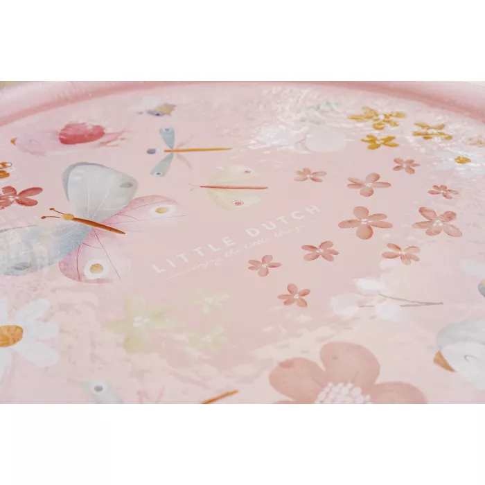 Piscina gonflabila cu aspersoare pentru copii - Little Pink Flowers - Little Dutch