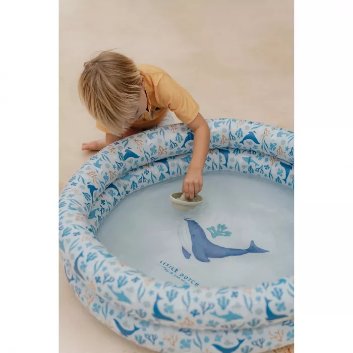 Piscina gonflabila pentru copii - 80 cm - Ocean Dreams - Albastru - Little Dutch