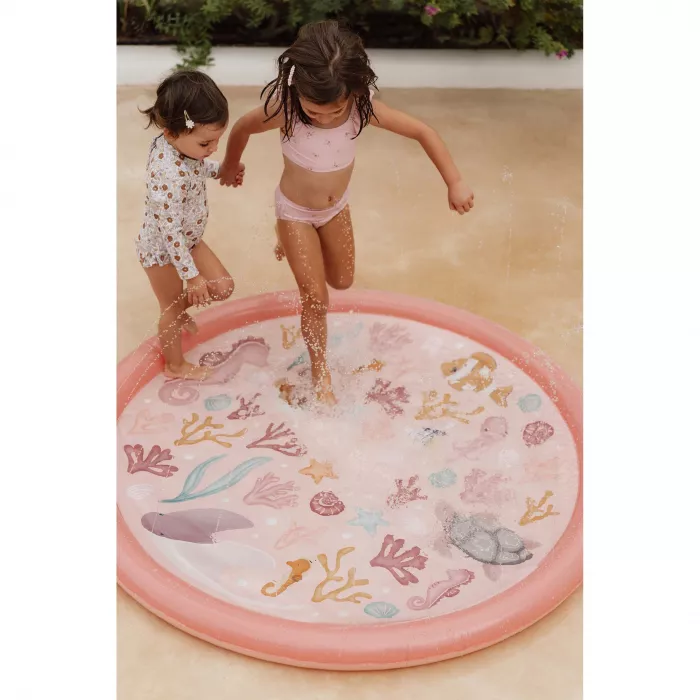 Piscina gonflabila cu aspersoare pentru copii - Ocean Dreams - Roz - Little Dutch