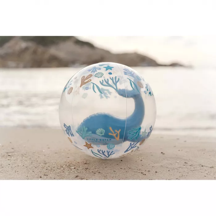 Minge de plaja cu figurina 3D - Ocean Dreams - Albastru - Little Dutch