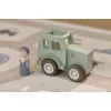 Tractor din lemn FSC cu fermier - Green - Little Dutch