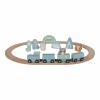 Set trenulet cu sine din lemn si accesorii - albastru - Little Dutch Set trenulet cu sine din lemn si accesorii - albastru - Little Dutch