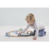 Set trenulet cu sine din lemn si accesorii - albastru - Little Dutch Set trenulet cu sine din lemn si accesorii - albastru - Little Dutch