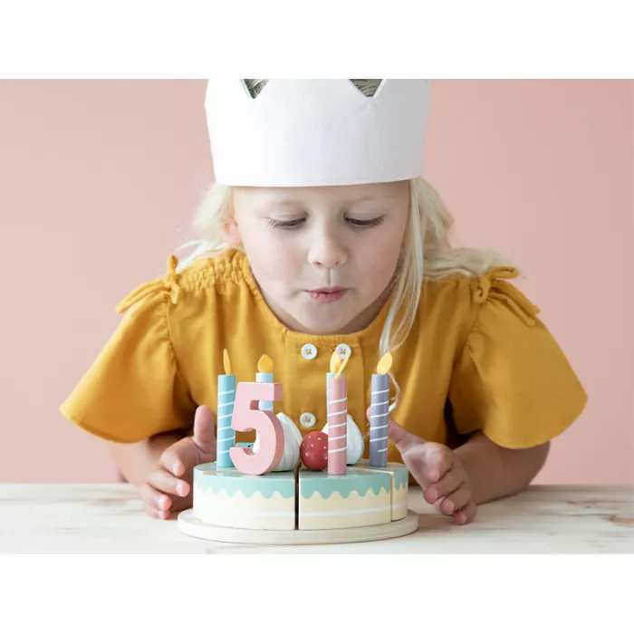 Tort aniversar cu decoratiuni pentru 1-5 ani - Little Dutch