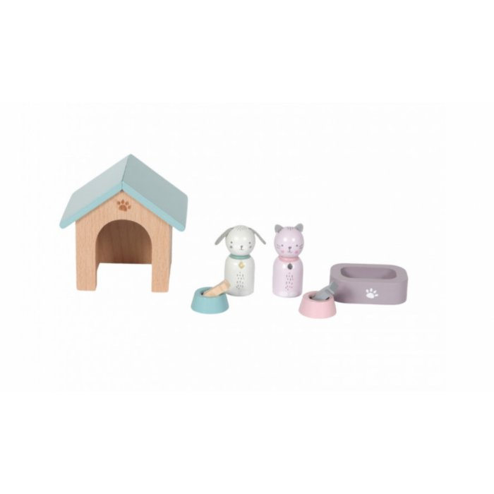 Accesorii din lemn pentru casute de papusi - animalute de casa - Little Dutch Accesorii din lemn pentru casute de papusi - animalute de casa - Little Dutch