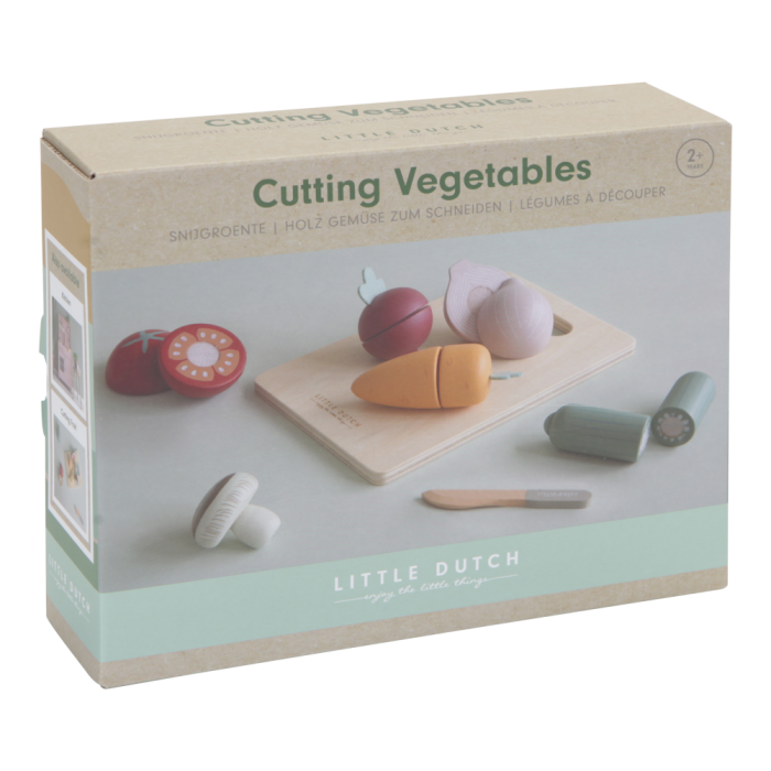 Set de legume din lemn pentru feliat - Little Dutch Set de legume din lemn pentru feliat - Little Dutch