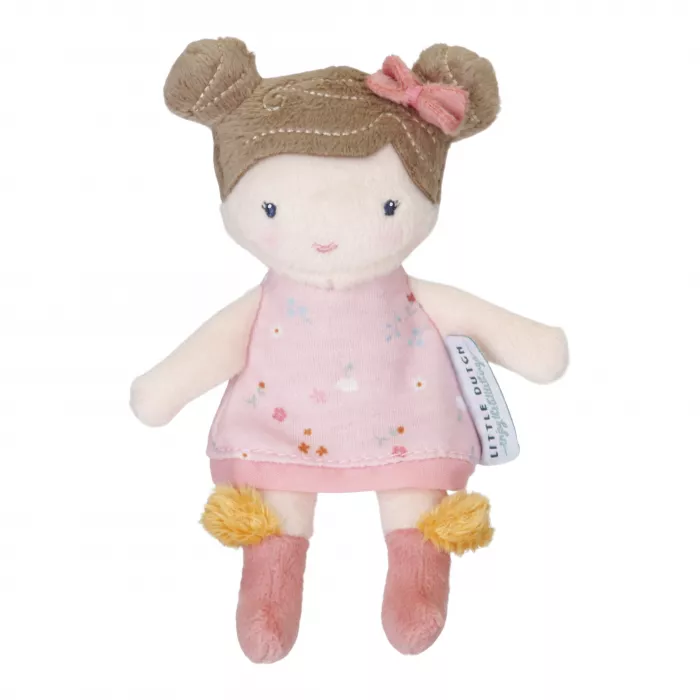 Papusa textila - Rosa - 10 cm - Little Dutch