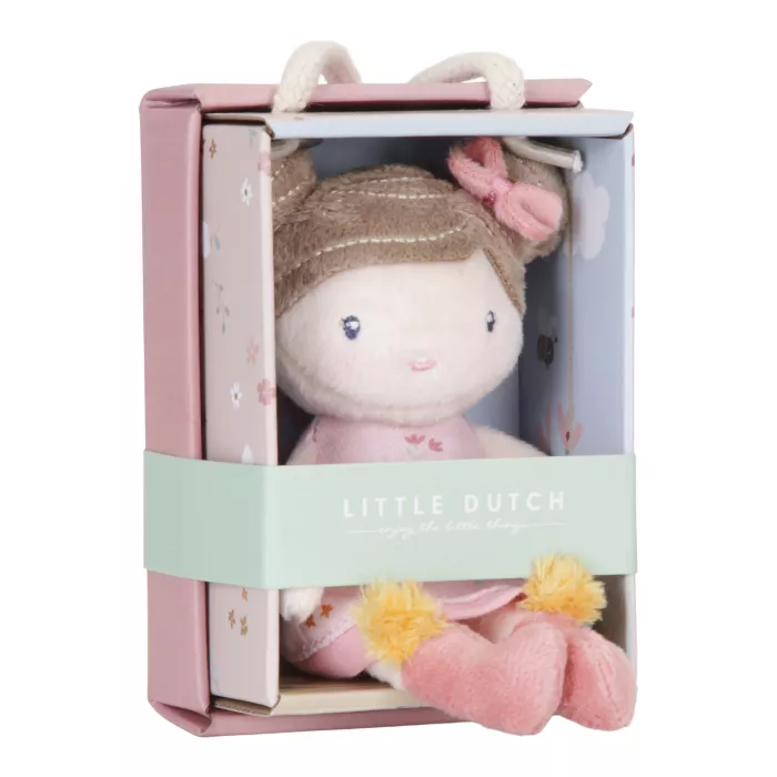 Papusa textila - Rosa - 10 cm - Little Dutch