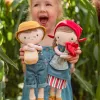 Papusa textila - Rosa - 35 cm - Little Farm - Little Dutch Papusa textila - Rosa - 35 cm - Little Farm - Little Dutch