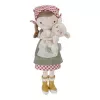 Papusa textila - Rosa cu oita - 35 cm - Little Farm - Little Dutch