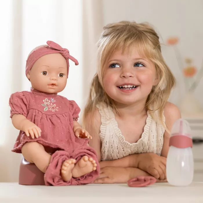 Papusa bebelus cu biberon si olita - Livia - Little Dutch