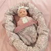 Babynest pentru papusi - Pink - Little Dutch
