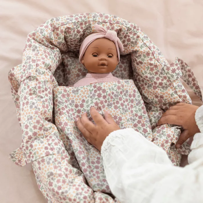 Babynest pentru papusi - Pink - Little Dutch