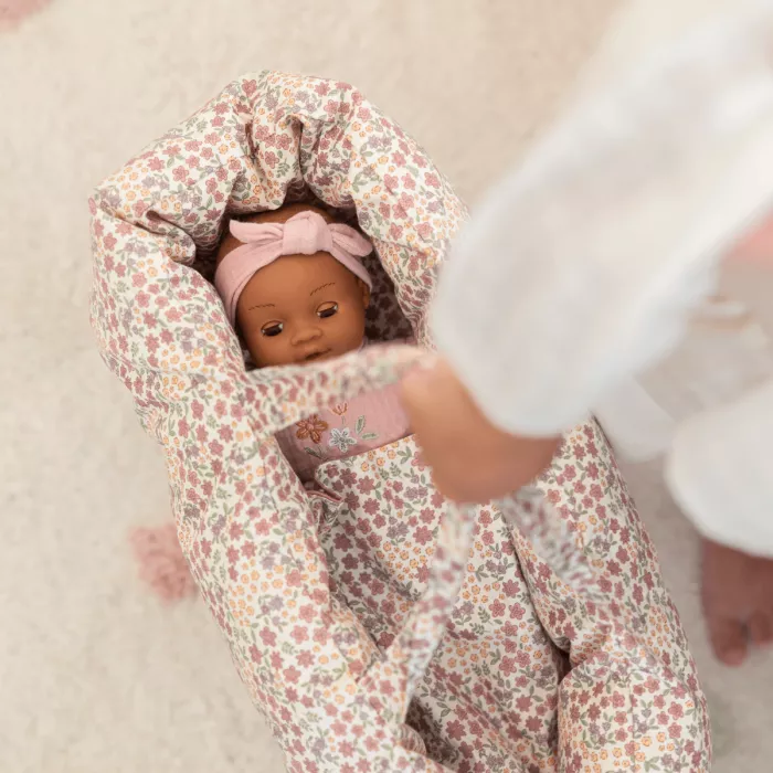 Babynest pentru papusi - Pink - Little Dutch