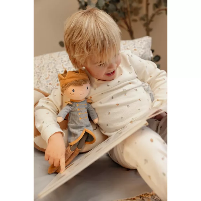 Papusa textila certificata GRS - Prince Jim - 35 cm - Little Dutch