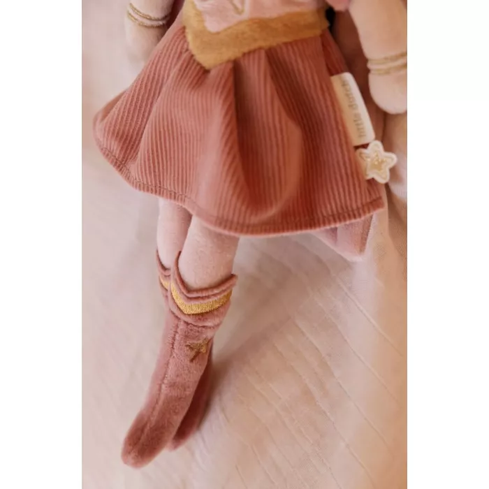 Papusa textila - Superhero Rosa - 35 cm - Little Dutch