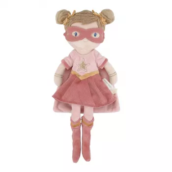 Papusa textila - Supererou Rosa - 35 cm - Little Dutch