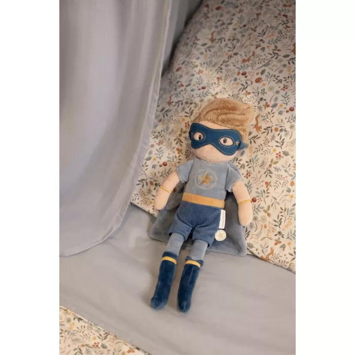Papusa textila - Superhero Jim - 35 cm - Little Dutch