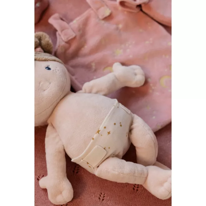 Papusa textila certificata GRS - Sleeping Rosa - Little Dutch