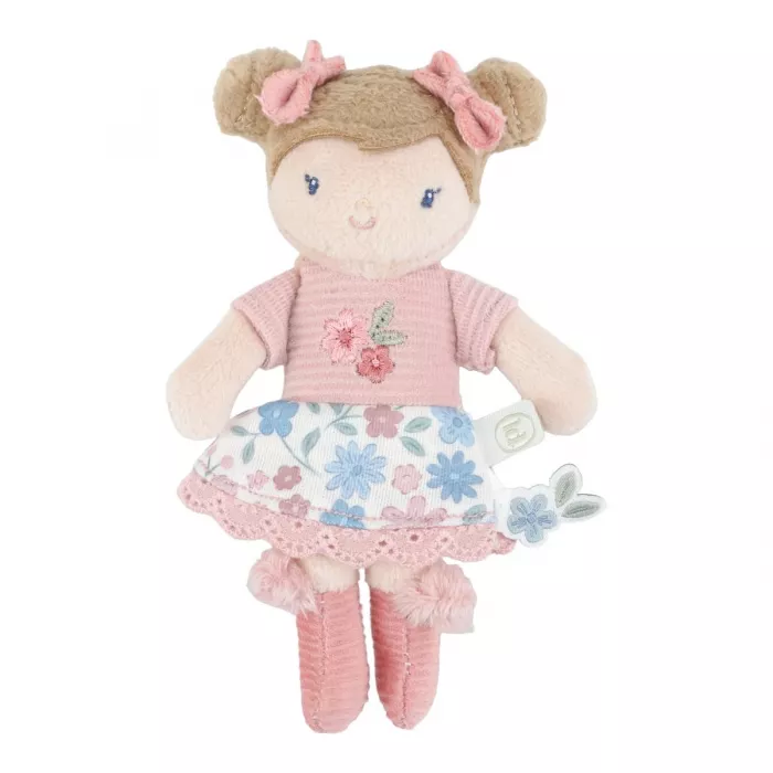 Papusa textila - Mini Rosa - 10 cm - Little Dutch