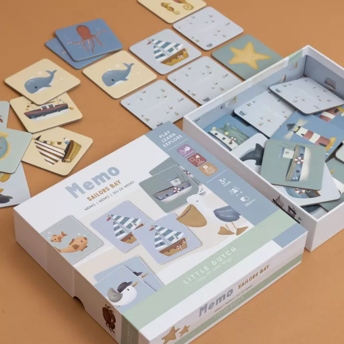 Joc memo din carton FSC - Sailors Bay - Little Dutch