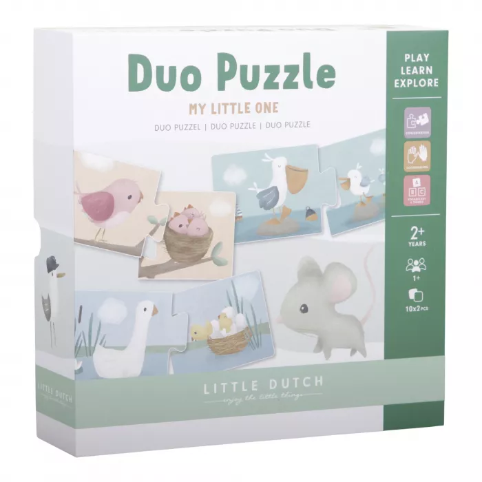 Puzzle Duo din carton FSC - Little Dutch