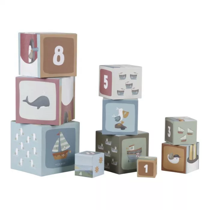 Cutii pentru stivuire din carton FSC - Colectia Sailors Bay - Little Dutch