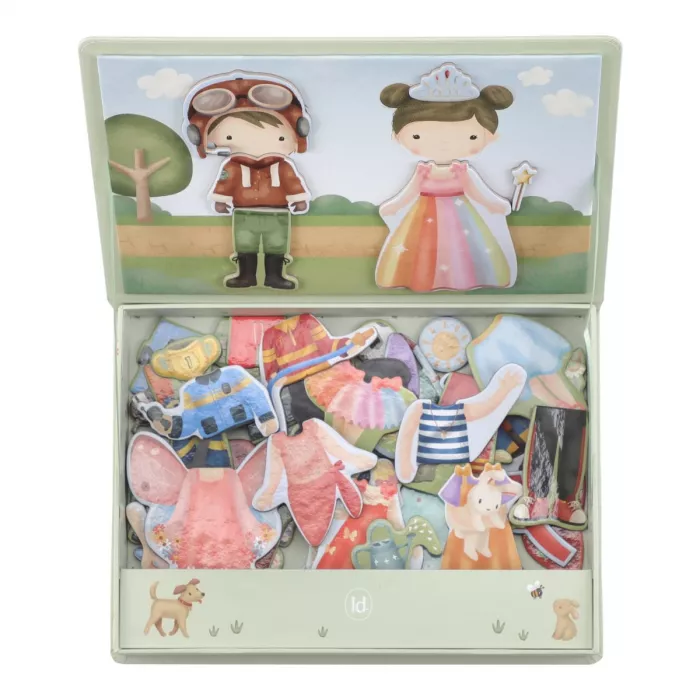 Puzzle magnetic - Dress UP Jim si Rosa - Little Dutch