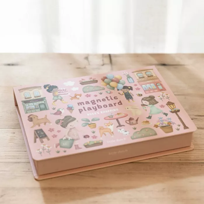 Puzzle magnetic Strada cu magazine Rosa – Little Dutch
