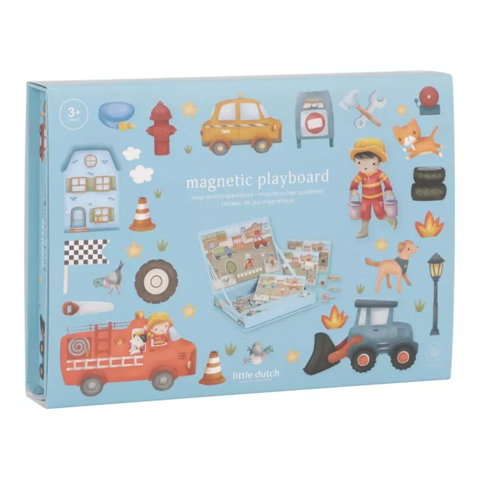 Puzzle magnetic Vehiculele lui Jim – Little Dutch