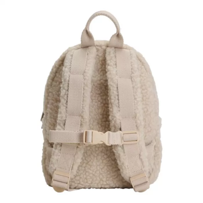 Rucsac pentru copii din material teddy - Sand - Fairy Garden - Little Dutch