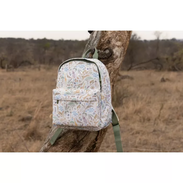 Rucsac Safari Friends cu imprimeu Safari pentru copii