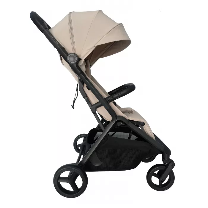 Carucior pliabil cu cadru din aluminiu Confort - BEIGE - Little Dutch