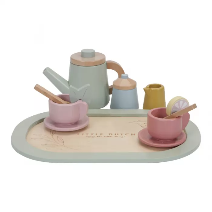 Set din lemn pentru ceai - Little Dutch