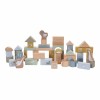Cuburi de constructie din lemn - Albastre - Little Dutch Cuburi de constructie din lemn - Albastre - Little Dutch