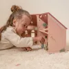 Casuta de papusi portabila din lemn FSC cu mobilier - Little Dutch Casuta de papusi portabila din lemn FSC cu mobilier - Little Dutch