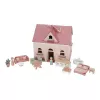 Casuta de papusi portabila din lemn FSC cu mobilier - Little Dutch Casuta de papusi portabila din lemn FSC cu mobilier - Little Dutch