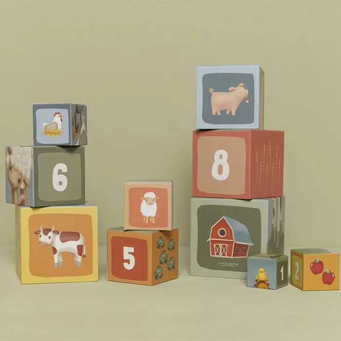 Cutii pentru stivuire din carton FSC - Little Farm - Little Dutch