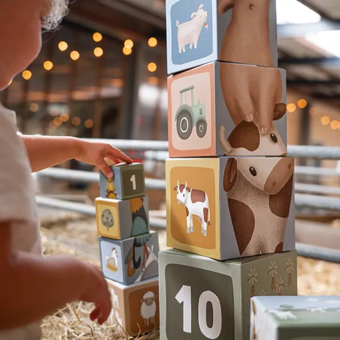 Cutii pentru stivuire din carton FSC - Little Farm - Little Dutch