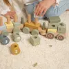 Trenulet din lemn FSC pentru stivuire - Tractor - Little Farm - Little Dutch Trenulet din lemn FSC pentru stivuire - Tractor - Little Farm - Little Dutch