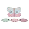 Dispozitiv din lemn cu discuri cu imagini in forma de fluture - Fairy Garden - Little Dutch